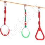 Ninja kliūčių trasa vaikams su 12 kliūčių – Slackline rinkinys 2 x 19,8 m, iki 226 kg apkrova, lauko treniruočių ir žaidimų sistema visai šeimai - Image 11