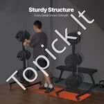 Mobilus hantelių stovas su ratukais – 454 kg talpa, kompaktiškas ir patogus laikymas - Image 5