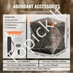 270° permatoma medžioklės palapinė – 141 × 141 × 170 cm - Image 5