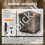 270° permatoma medžioklės palapinė – 148 × 148 × 170 cm - Image 5