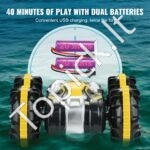 4WD Amfibinis RC Automobilis | 360° Sukasi, Stunt Automobilis, Vandeniui Atsparus | Vaikams nuo 6 metų - Image 4
