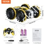 4WD Amfibinis RC Automobilis | 360° Sukasi, Stunt Automobilis, Vandeniui Atsparus | Vaikams nuo 6 metų - Image 3