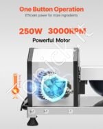 Virtuvinis daržovių smulkintuvas – 3000 aps./min - Image 4