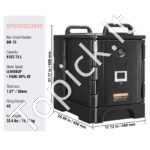 Izoliuotas maisto termokonteineris – 75 L - Image 6