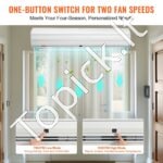 Durų oro užuolaida 120 cm, 2038 m³/h, 2 greičiai – tylus veikimas, efektyvi apsauga nuo šalčio, dulkių ir vabzdžių - Image 6