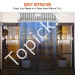 Durų oro užuolaida 90 cm, 2038 m³/h, 2 greičiai – tylus veikimas, energijos taupymas, apsauga nuo dulkių ir vabzdžių - Image 7