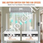 Durų oro užuolaida 90 cm, 2038 m³/h, 2 greičiai – tylus veikimas, energijos taupymas, apsauga nuo dulkių ir vabzdžių - Image 6