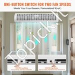 Durų oro užuolaida 110 cm, 2292 m³/h, 2 greičiai – tylus veikimas, energijos taupymas, apsauga nuo dulkių ir vabzdžių - Image 6