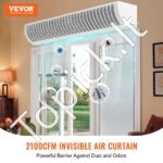 Durų oro užuolaida 150 cm, 3566 m³/h, 2 greičiai – tylus veikimas, energijos taupymas, apsauga nuo dulkių ir vabzdžių - Image 8