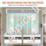 Durų oro užuolaida 150 cm, 3566 m³/h, 2 greičiai – tylus veikimas, energijos taupymas, apsauga nuo dulkių ir vabzdžių - Image 6