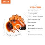 365 W statybinis ventiliatorius su 5 m ortakiu – galingas ir kompaktiškas sprendimas - Image 3