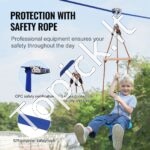 16,7 m Zipline rinkinys vaikams ir suaugusiems – iki 227 kg - Image 3