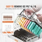 Komercinės ledų formelės - 40 vnt., nerūdijančio plieno, su laikikliu ir 50 lazdelių - Image 6