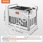 Komercinės ledų formelės - 40 vnt., nerūdijančio plieno, su laikikliu ir 50 lazdelių - Image 3