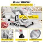 Elektrinis Komercinis Maisto Pjaustytuvas – 200 W - Image 5