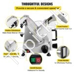 Elektrinis Komercinis Maisto Pjaustytuvas – 200 W - Image 6