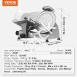 Komercinis elektrinis mėsos pjaustytuvas – 340 W - Image 6