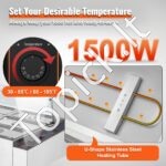 Maisto šildytuvas su 9325×176 mm konteineriais, su stiklo apsauga - Image 7