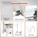 Maisto šildytuvas su 9325×176 mm konteineriais, su stiklo apsauga - Image 4