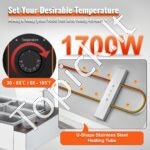 Maisto šildytuvas, 12 x (325 x 176 mm), stiklo apsauga. - Image 7