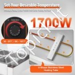 Maisto šildytuvas, 10 x (530 x 325 mm), stiklo apsauga, 1700 W. - Image 7