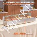 Maisto šildytuvas, 5 x (530 x 325 mm), stiklo apsauga. - Image 5