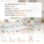 Maisto šildytuvas, 5 x (530 x 325 mm), stiklo apsauga. - Image 3