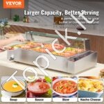 Maisto šildytuvas, 6 x (530 x 325 mm), stiklo apsauga. - Image 8