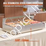 Maisto šildytuvas, 6 x (530 x 325 mm), stiklo apsauga. - Image 5