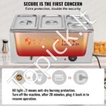 Maisto šildytuvas, 15,5 l, 2× (325 x 176 mm) + 2× (176 x 162 mm). - Image 6