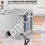 Maisto šildytuvas, 15,5 l, 2× (325 x 176 mm) + 2× (176 x 162 mm). - Image 5