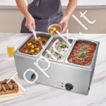 Maisto šildytuvas, 16,5 L, 3× (325 x 176 mm), sidabrinis. - Image 2