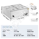 Komercinis bufeto šildytuvas 1500W - Image 6