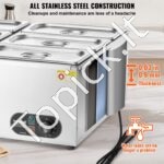 Elektrinis maisto šildytuvas / Buffet šildymo indų rinkinys 1500W - Image 4