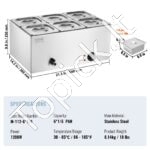 Maisto šildytuvas, 13,5L, 6 x (176 x 162 mm). - Image 3