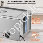 Komercinis elektrinis maisto šildytuvas | 1x18L - Image 4