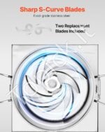 Profesionali virtuvinė daržovių smulkintuvo mašina – 10 l - Image 5