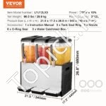 Komercinis gėrimų dozatorius 3 x 12 L (36 L) 180 W - Image 6