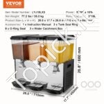 Komercinis gėrimų dozatorius 3 x 18 L (54 L) 360W - Image 6