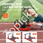 Svorio treniruočių rogės su rankena – traukimo ir stūmimo jėgos treniruoklis iš plieno, tinka 25 mm ir 50 mm svorio diskais - Image 6