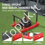 Svorio treniruočių rogės su rankena – traukimo ir stūmimo jėgos treniruoklis iš plieno, tinka 25 mm ir 50 mm svorio diskais - Image 5