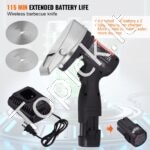 Profesionalus belaidis kebabų mėsos pjaustymo peilis – 80 W - Image 2