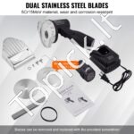 Profesionalus belaidis kebabų mėsos pjaustymo peilis – 80 W - Image 4