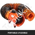 Lanksti PVC oro žarna 7,6 m, Ø 255 mm – pramoninis ortakis šildymui ir ventiliacijai - Image 10