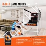 Elektroninis krepšinio žaidimas dviem – vidaus krepšinio stovas su 2 lankais, 5 kamuoliais, LED ekranu ir 8 režimais - Image 3