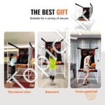 Elektroninis krepšinio žaidimas dviem – vidaus krepšinio stovas su 2 lankais, 5 kamuoliais, LED ekranu ir 8 režimais - Image 5