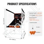 Elektroninis krepšinio žaidimas dviem – vidaus krepšinio stovas su 2 lankais, 5 kamuoliais, LED ekranu ir 8 režimais - Image 6