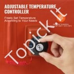 208 l metalinės statinės šildytuvas su 1,2 kW galia ir reguliuojama 30–150 °C temperatūra - Image 3