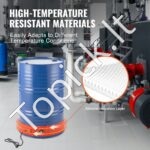 208 l metalinio statinės šildytuvas su 1200 W galia ir reguliuojama 30–150 °C temperatūra - Image 2