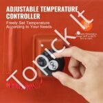 19 l metalinės statinės šildytuvas su 800 W galia ir reguliuojama 30–150 °C - Image 3